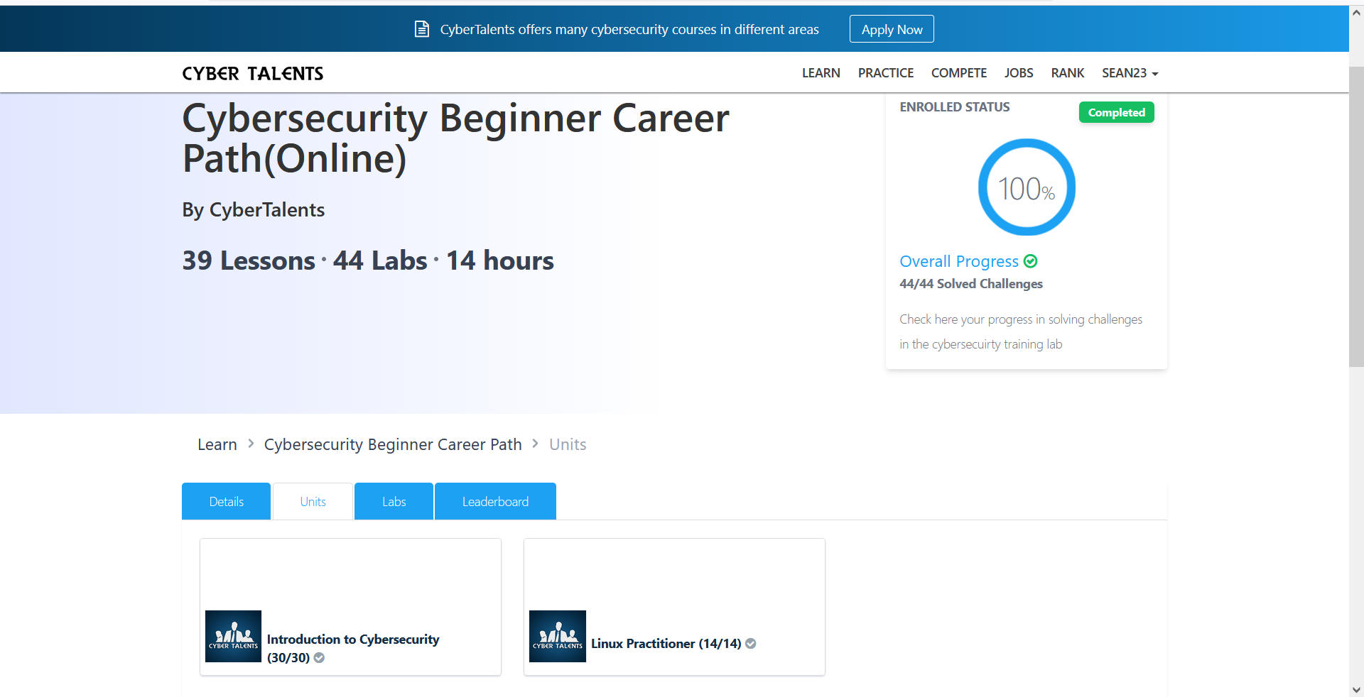 CyberTalents Badge